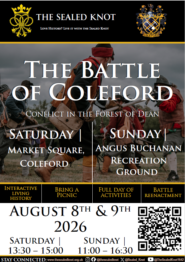 The Battle of Coleford Aug 8th 1.30-3pm and 9th 11am-4.30pm.